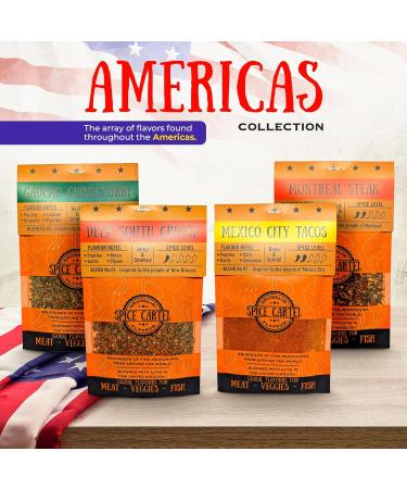 Spice Cartel Americas Collection: Artisanal Herb & Spice Blends | North & South America | 4-35g Pouches - Buy Online on GoSupps.com