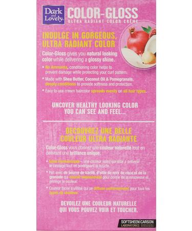 SoftSheen-Carson Dark and Lovely Color-Gloss Ultra Radiant Cr me - Rich Black | 1 Count | Premium Hair Color for Vibrant Shine - Buy Online on GoSupps.com