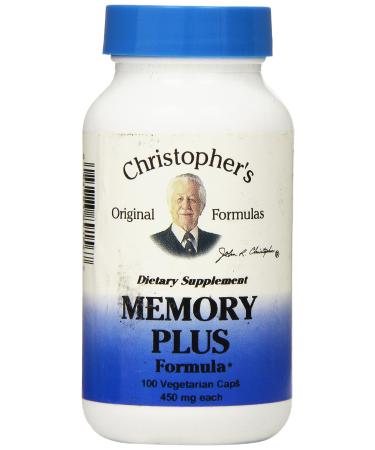 Christopher's Original Formulas Memory Plus Formula 450 mg 100 Vegetarian Caps - Buy Online on GoSupps.com
