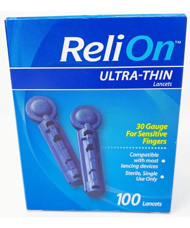 ReliOn 30G Ultra-Thin Lancets  100-ct