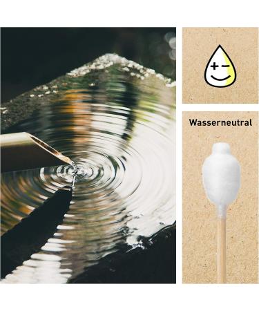 Eco-Friendly Bamboo Cotton Swabs - 55 Biodegradable Ear Sticks for Babies | Safe Sustainable Alternative to Plastic & Wood - Buy Online on GoSupps.com