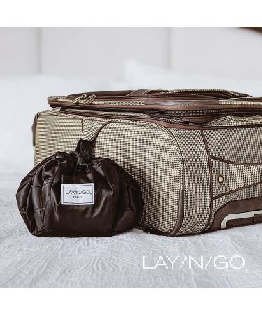 Lay-n-Go Cosmo 20 inch Black Makeup Organizer Bag for Travel & Daily Use - Durable Patented Design, Perfect Gift Idea - Buy Online on GoSupps.com