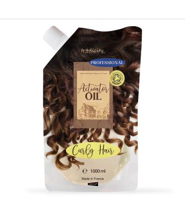 Curl Activator Hair Oil | Award-Winning Professional Care | Anti-Frizz Ultra-Moisturizing Formula | Detangler & Smoother for Curly/Wavy Hair Natural 1000ml