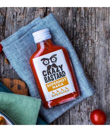 Crazy Bastard Sauce - Superhot Naga 100ml - Buy Online on GoSupps.com