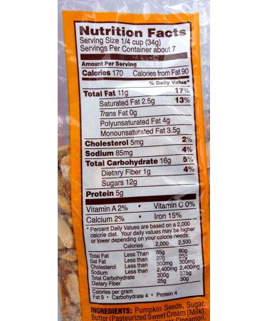 Trader Joe's Pumpkin Spiced Pumpkin Seeds 2 Packs 8oz - 16oz Total - Buy Online on GoSupps.com