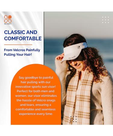 EQ SPORT Lightweight Visors for Women & Men - Sun Visor Hat for Running, Golf, Tennis, Jogging, Beach & Hiking - Athletic Visors Grey - Buy Online on GoSupps.com