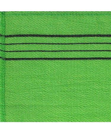 UNIONE Long Exfoliating Back Washcloth Bath Towel - Green Dead Skin Remover (12 x 34) | Long Towel - Buy Online on GoSupps.com