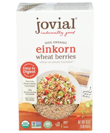 Jovial Foods Organic Einkorn Wheat Berries, 16.0-Ounce