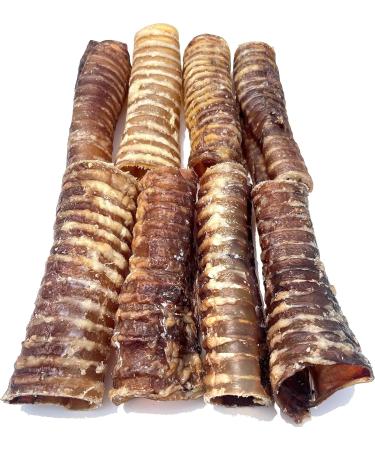 Beef Trachea Dog CHEW Treat - Beef Trachea for Dogs - *(6 INCH 8 Pack)* - Single Ingredient Beef Treats - 100% Natural Free Range Beef - Dental CHEW - Buy Online on GoSupps.com