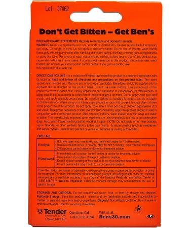 Ben's 30% DEET Insect Repellent Wipes - 12 Count, One Color - Buy Online on GoSupps.com