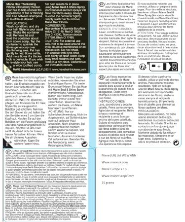  MANE Mane Thickening Shampoo and Mane Thickening Fibers - Grey - Pack of 2 - Buy Online on GoSupps.com