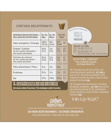 Koffiecapsules Nescaf Dolce Gusto 94314 Espresso Macchiato Decaffeinated 16 uds - Buy Online on GoSupps.com