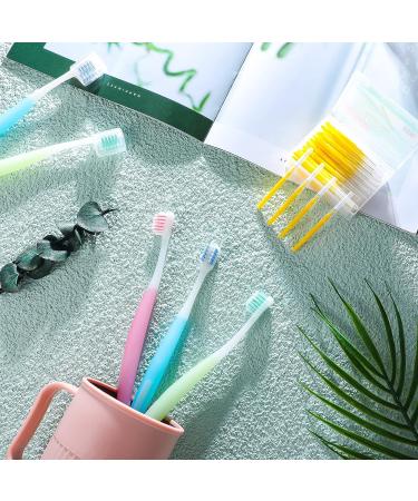 Honeydak Orthodontic V-Shaped Toothbrush with 40 Interdental Brushes - Yellow Small (46 Piece Set) - Buy Online on GoSupps.com