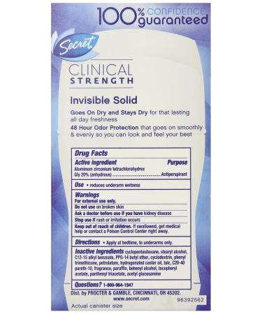 Secret Powder Protection 1.6 oz - Antiperspirant for Long-Lasting Freshness | International Shipping Available - Buy Online on GoSupps.com