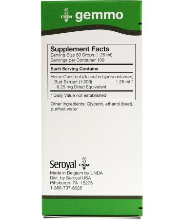 UNDA Gemmo Therapy Aesculus Hippocastanum | Horse Chestnut Bud Extract | 4.2 fl. oz. | Buy Internationally - Buy Online on GoSupps.com