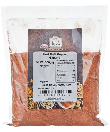 Old India Red Bell Pepper Ground 500g
