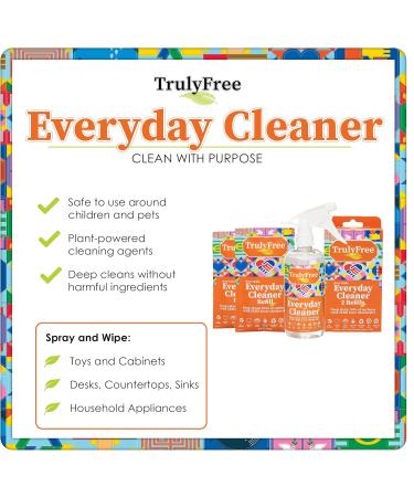 Truly Free Everyday Cleaner - Natural All-Purpose Spray & 2 Refills | Eco-Friendly Household Cleaning Supplies - Buy Online on GoSupps.com