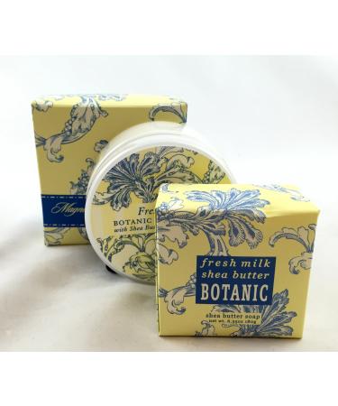 Greenwich Bay FRESH MILK 3 Piece Beauty Gift Set of : BODY BUTTER SPA SOAP and DUSTING POWDER