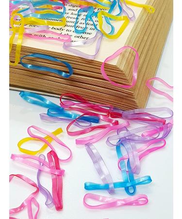 350 Pcs Transparent Rubber Bands for Hair - Multi-Colored Elastic Hair Ties & Bands - Ideal for All Hair Types - International Shipping Available - Buy Online on GoSupps.com
