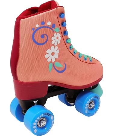 Lenexa uGOgrl Roller Skates - Kids and Womens Coral Roller Skates (Size Men 4 / Women 6) - Buy Online on GoSupps.com