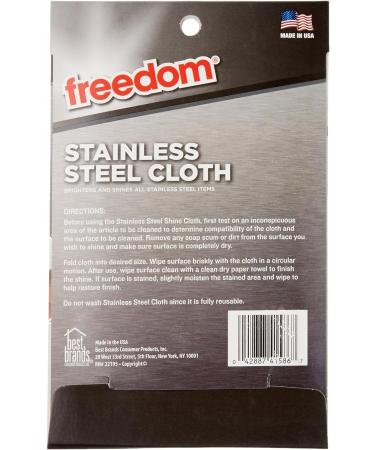 FREEDOM Stainless Steel Cleaning Cloth - Buy Online on GoSupps.com
