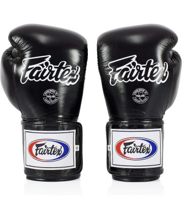 Fairtex BGV5 Boxing Gloves - Super Sparring Gloves for Kickboxing, Muay Thai, MMA | Black 16 oz - Buy Online on GoSupps.com