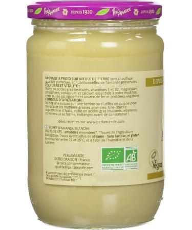 Perl'amande Organic Blanched Almond Puree 630 G - Buy Online on GoSupps.com