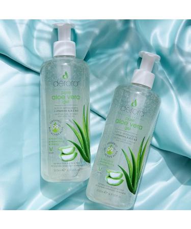 Derora Aloe Vera Gel - 100% Pure Organic Bio Active Ingredients - Healing, Soothing & Hydrating Face, Body - Cruelty Free & Vegan - 500ml - Buy Online on GoSupps.com