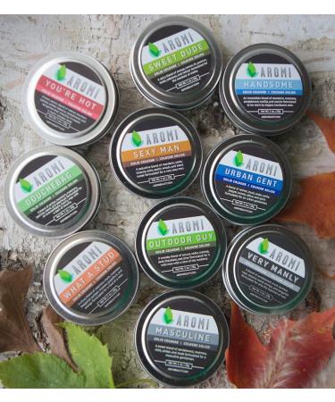 Aromi Solid Cologne | Fresh Light Men's Scent Vegan Cruelty-free Wax Oakmoss Musk Rosemary Fragrance Gift Travel Alcohol-free (What a Stud) - Buy Online on GoSupps.com