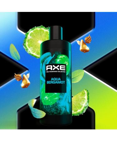 AXE Fine Fragrance Body Wash for Men - Aqua Bergamot | 12h Refreshing Shower Gel with Essential Oils - 18 oz - Buy Online on GoSupps.com