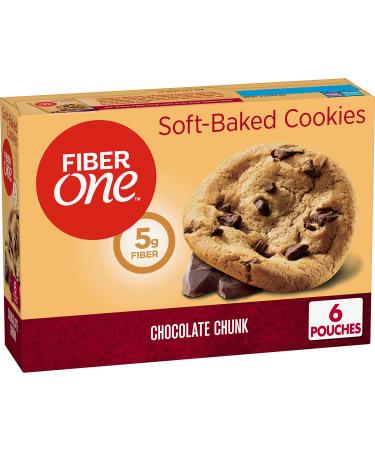 Fiber One Soft-Baked Cookies Chocolate Chunk 6 Pouches 1.1 oz (31 g) Each