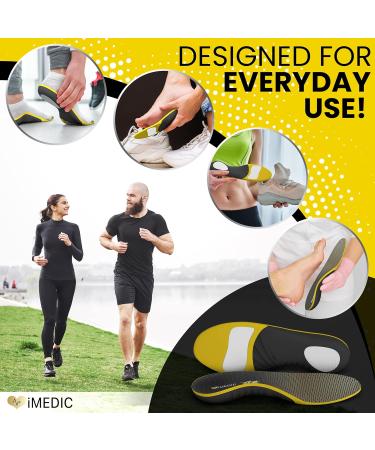 iMedic Premium Orthotic Insoles 2024 Mould XL UK 10.5-12 | Plantar Fasciitis & Arch Support for Men and Women - Buy Online on GoSupps.com