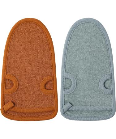 URAQT Exfoliating Gloves 2 Pcs Deep Pore Cleansing Exfoliating Glove Dual-Sided Deep Clean Exfoliation Scrubbing Mitt Body Scrub Glove Bath SPA Exfoliating Mitts for Women and Men Dead Skin Remove 2 Pcs-Upgraded Bamboo Fiber - Buy Online on GoSupps.com