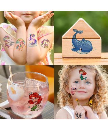 Rejaski 50 PCS Cute Animals ZOO Kids Temporary Tattoos - Fun 3D Cartoon Fake Tattoos for Girls and Boys - Butterfly, Mermaid, Unicorn Designs - Perfect for Child Toddler Teen Parties - Buy Online on GoSupps.com