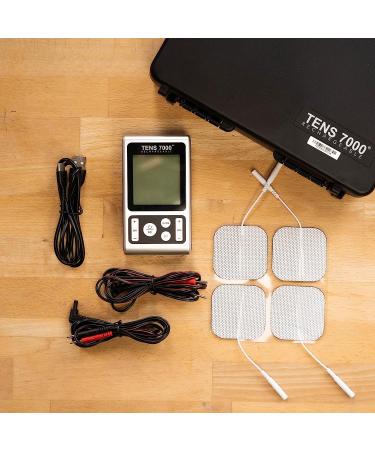 Rechargeable TENS 7000 Muscle Stimulator for Effective Pain Relief - Back, Nerve, Muscle Pain Relief - Buy Online on GoSupps.com