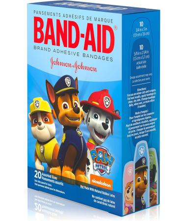 Buy Band-Aid Adhesive Bandages for Kids & Toddlers | Nickelodeon PAW Patrol | Assorted Sizes 20 ct | International Shipping Available - Buy Online on GoSupps.com