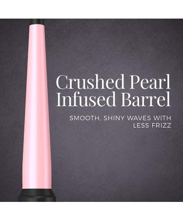 REMINGTON Pro Pearl Ceramic Conical Curling Wand | Digital Controls | 10 Heat Settings | Black/Pink | CI95AC4 | 0.5-1 Inch - Buy Online on GoSupps.com