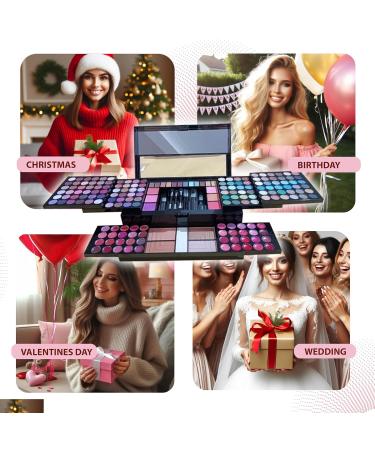 190-in-1 Professional Makeup Kit for Women | Eyeshadows Blushes Brushes & More - Perfect Full Makeup Look - Buy Online on GoSupps.com