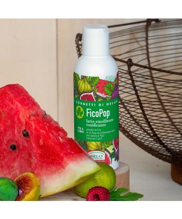  Helan Helan I Sorbetti FicoPop Perfumed Fluid Body Cream with Antioxidant Vitamins C and E Watermelon and Fig Natural Moisturizing Body Cream for Dry Skin with Sweet Almond Oil and Rice Microspheres 150 - Buy Online on GoSupps.com