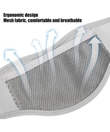 Breathable Mesh Neck Bandage for Pain Relief | Light Neck Support Collar for Men & Women - Gray - Buy Online on GoSupps.com