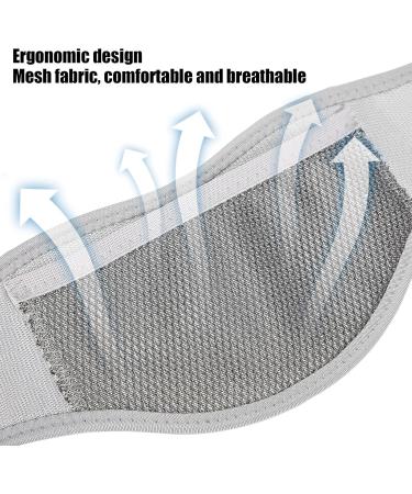 Breathable Neck Wrap for Pain Relief - Light Gray Collar Bandage for Moxibustion Care - Buy Online on GoSupps.com