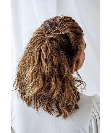 Metal-Free Bobby Pins Set in Black, Brown, and Clear - Pack of 3 - Buy Online on GoSupps.com