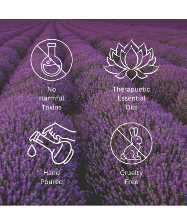 Levitate Timeless Collection Lavender & Chamomile Luxury Candle | Vegan Aromatherapy Scented Glass Candle for Elegant Home Decor | 40+ Hour Burn Time - Buy Online on GoSupps.com