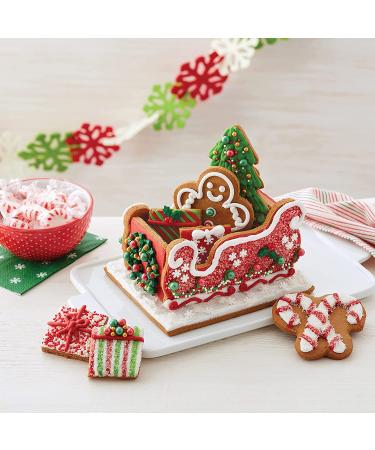 Christmas Sleigh Cookie Decorating Kit with Gingerbread Panels and Candies - Buy Online on GoSupps.com