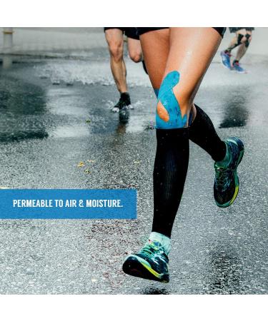 Proworks Kinesiology Tape - 5m Roll for Exercise, Sports & Injury Recovery | Elastic Muscle Support Tape in Light Blue - Buy Online on GoSupps.com