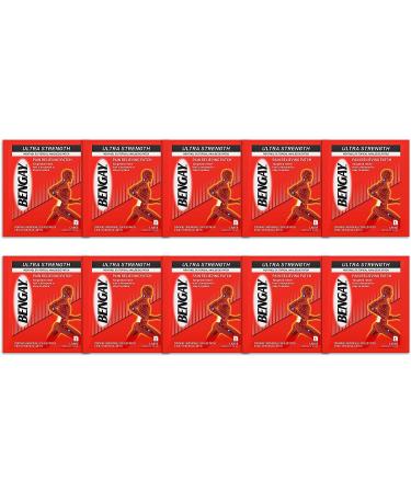 Bengay Ultra Strength Pain Relief Patch for Targeted Muscle & Joint Pain - Large Size, Individually-Wrapped for On-The-Go Relief (Pack of 10) - Buy Online on GoSupps.com