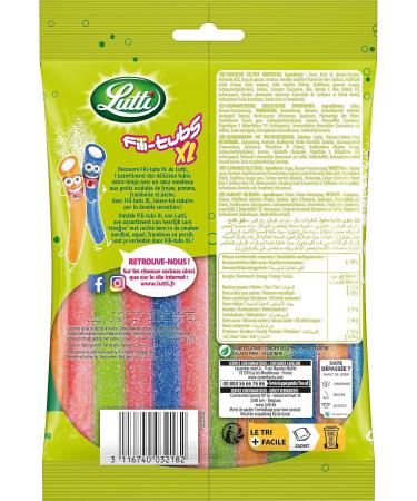 Lutti Assortiment de Bonbons Fili-Tubs XL le Paquet de 180 g - Buy Online on GoSupps.com