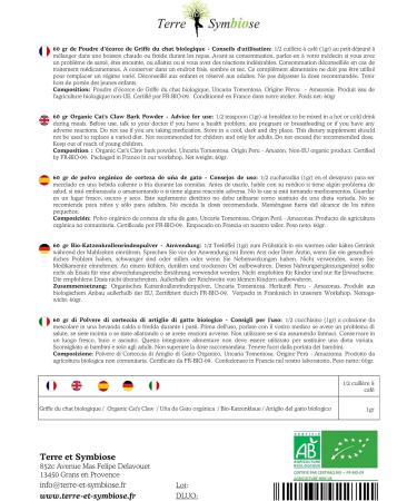 Organic Cat's Claw - 60g powder - Buy Online on GoSupps.com