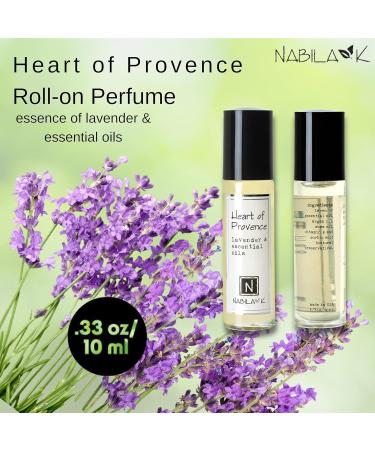 Heart of Provence Roll-On Perfume with Lavender Essential Oil Alcohol-Free All-Natural Organic Long-Lasting Fragrance - Travel-Size Perfume for Women - TSA Approved 0.33 oz / 10 ml - Buy Online on GoSupps.com