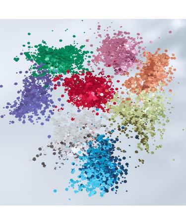 Moon Glitter Blue Chunky Glitter - Cosmetic Festival Makeup for Face, Body, Nails, Hair, Lips - 3g - Buy Online on GoSupps.com